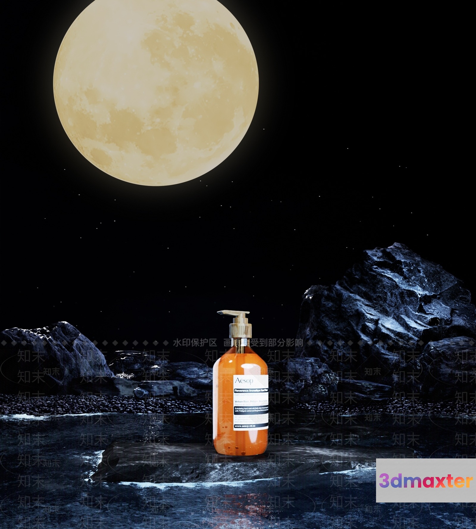 The Main Subject In This Image Is A Bottle Of Hand Soap 3D Model - 22808 - VRAY Render