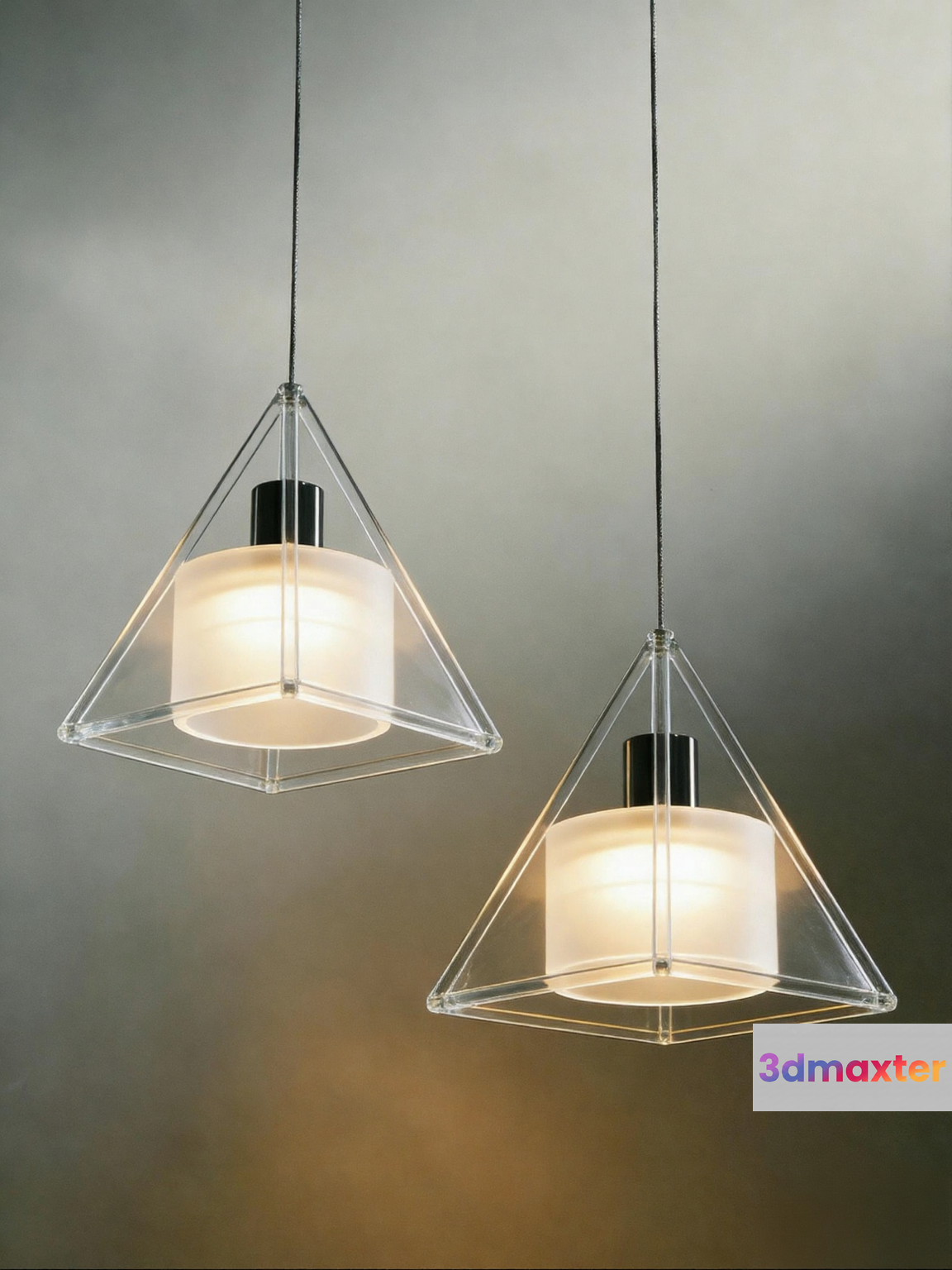Modern Glass Light Fixtures 3D Model - 17283 - CORONA Render