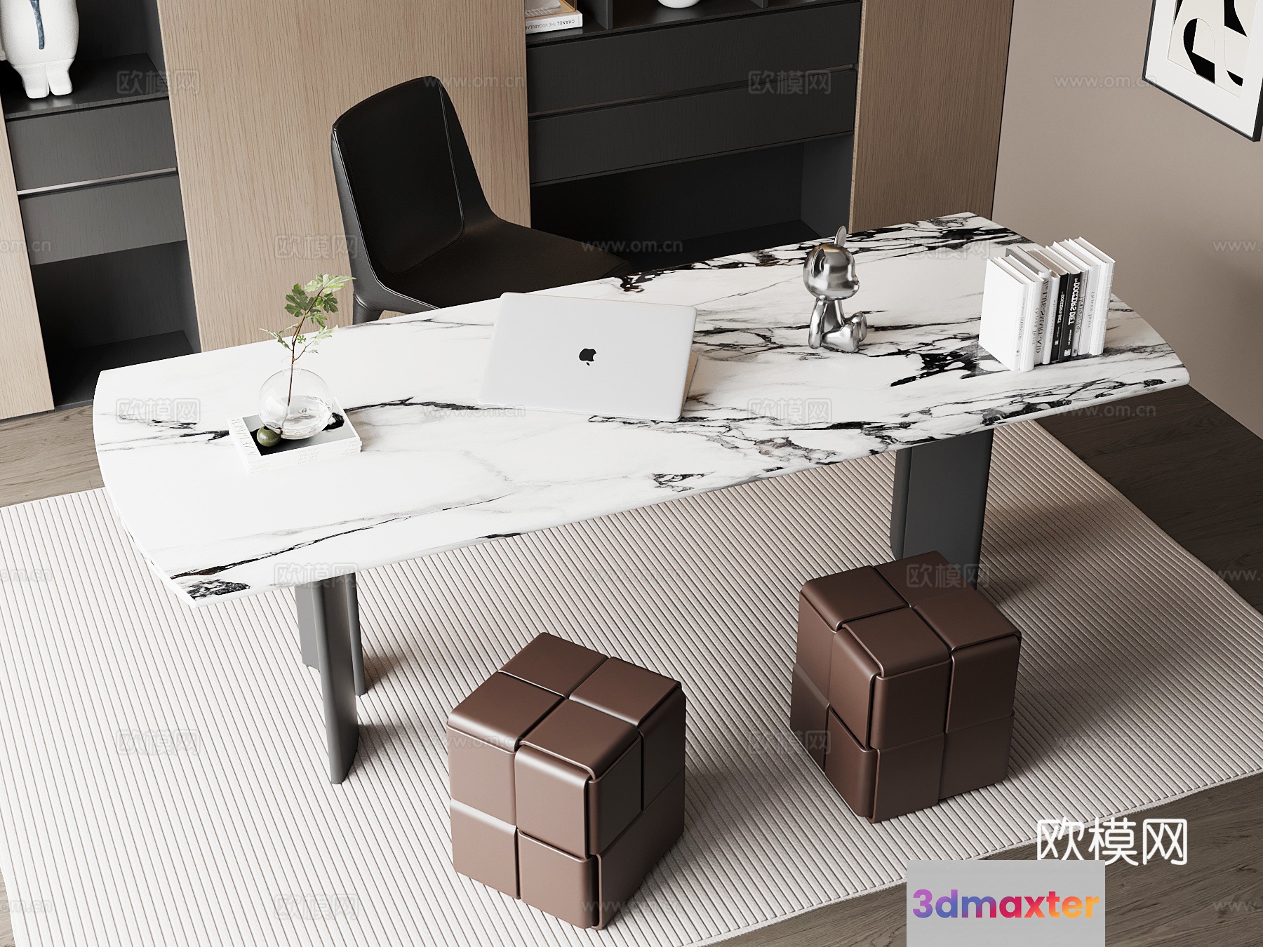 Modern Office Desk 3D Model - 21057 - VRAY Render
