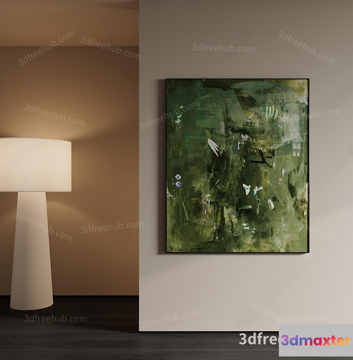 Modern Living Room 3D Model - 19336 - VRAY Render