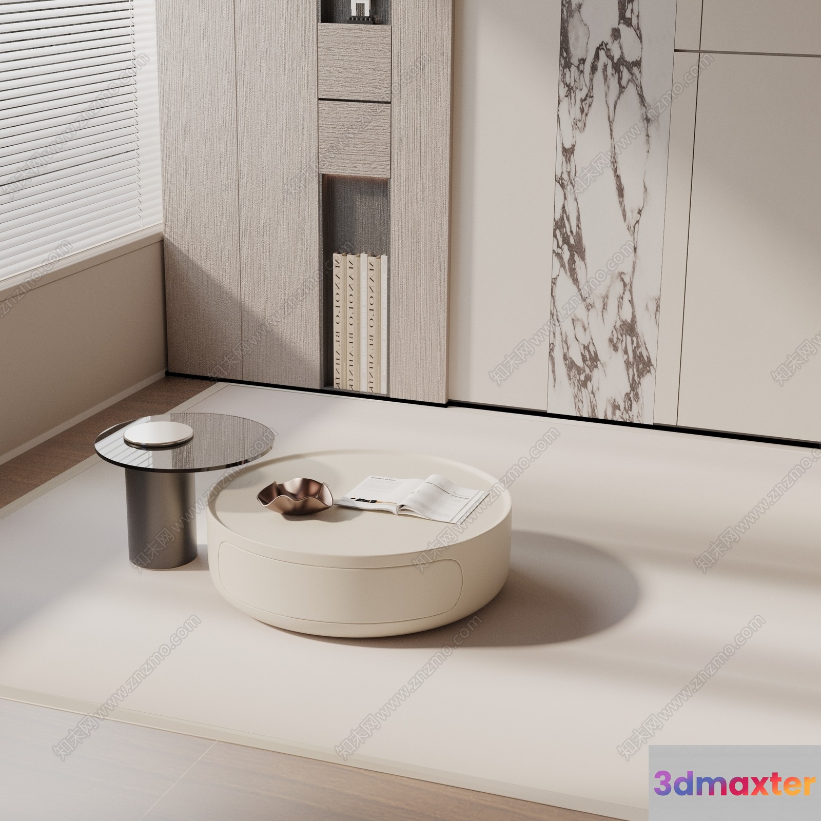 Modern Living Room 3D Model - 12662 - VRAY Render