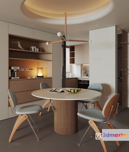 Modern Kitchen 3D Model - 508 - VRAY Render