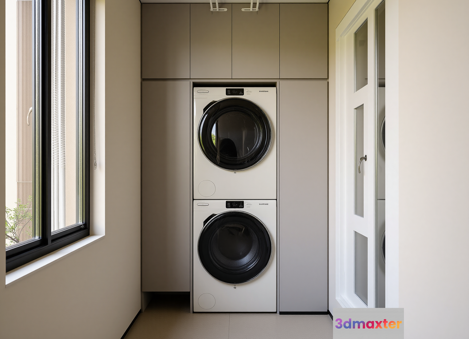 Modern Washing Machines 3D Model - 7912 - VRAY Render