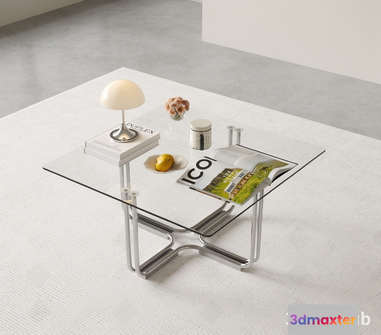 Modern Living Room 3D Model - 20734 - VRAY Render