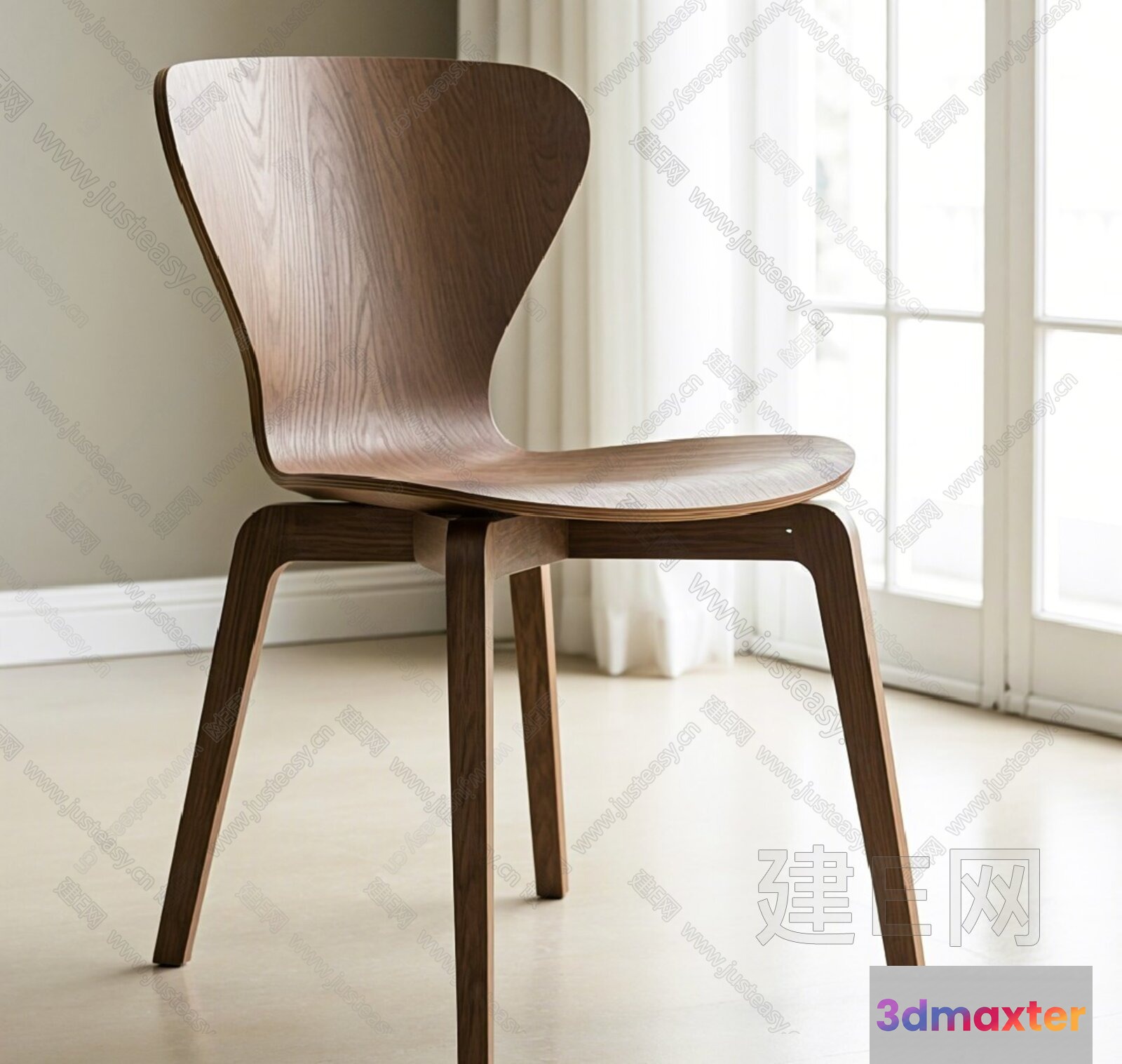 Wooden Chair 3D Model - 2717 - VRAY Render