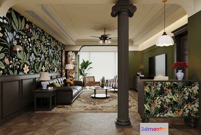 Living Room 3D Model - 20307 - CORONA Render
