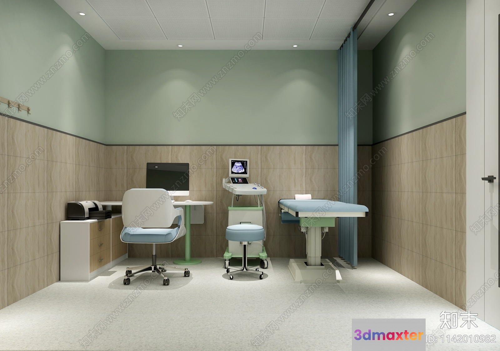 Modern Medical Room 3D Model - 16376 - VRAY Render