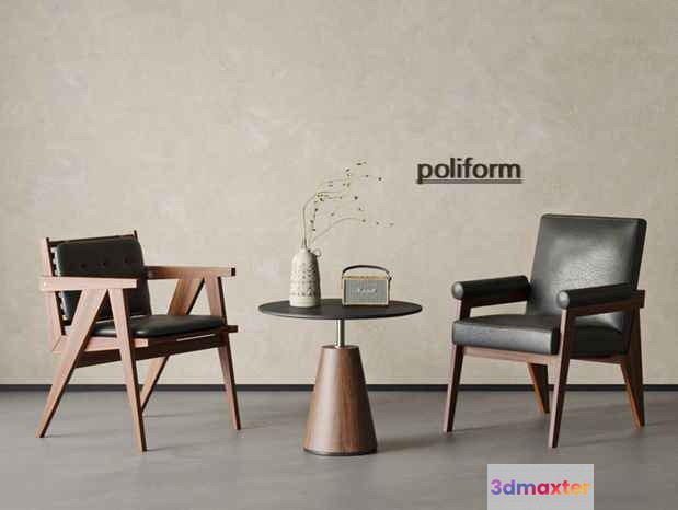 Modern Living Room 3D Model - 2455 - VRAY Render