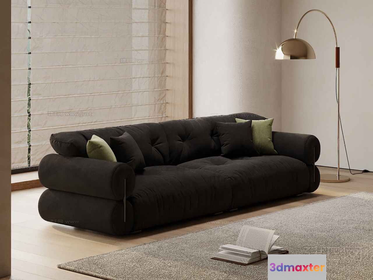 Modern Living Room 3D Model - 16742 - VRAY Render