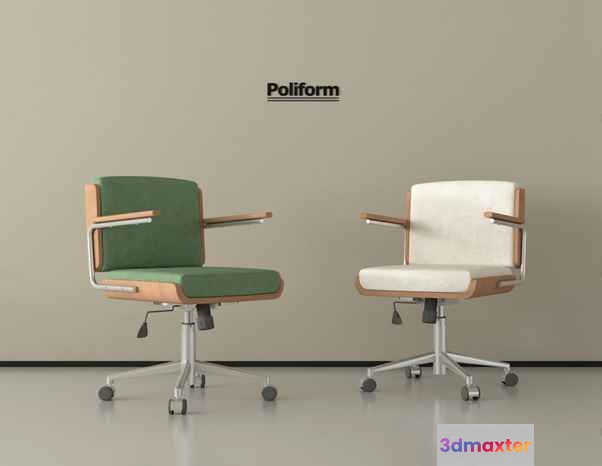 Modern Office Chairs 3D Model - 10799 - VRAY Render