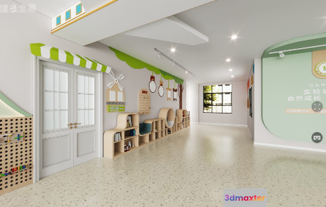 Cozy Nursery Room 3D Model - 13636 - VRAY Render
