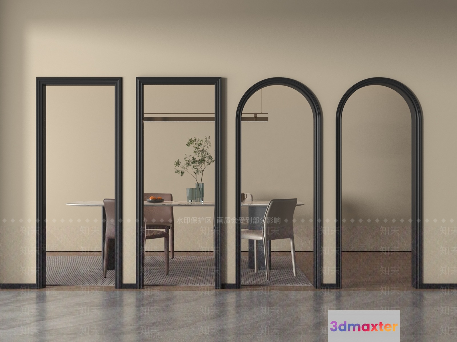 Modern Home Decor 3D Model - 3847 - VRAY Render