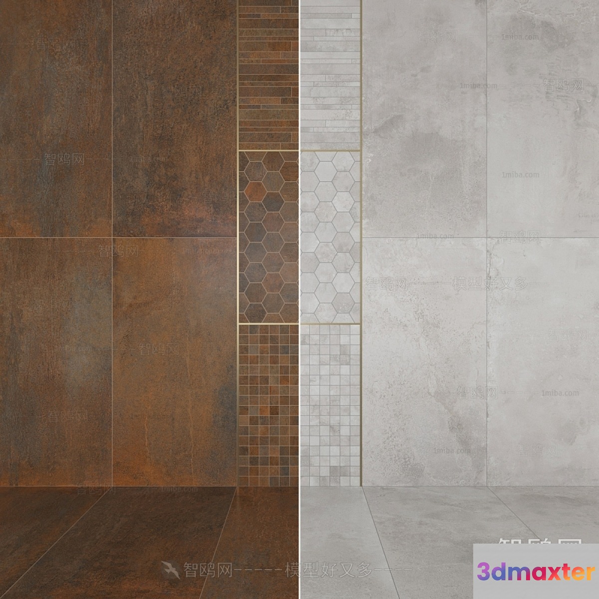 Modern Tile Design 3D Model - 2685 - VRAY Render