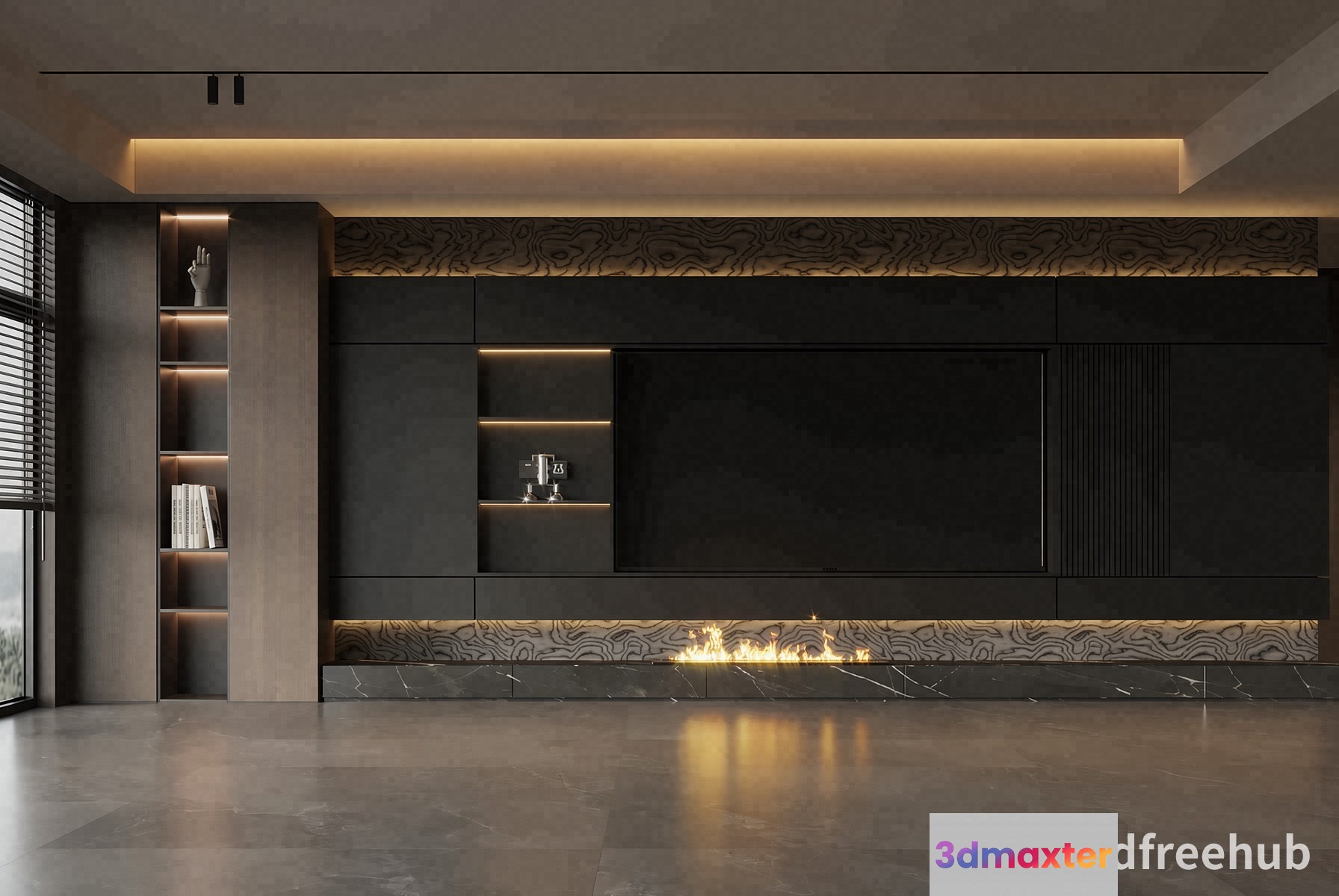 Modern Living Room 3D Model - 21944 - VRAY Render