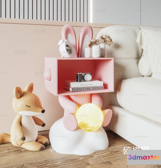 Cozy Children'S Bedroom 3D Model - 10047 - VRAY Render