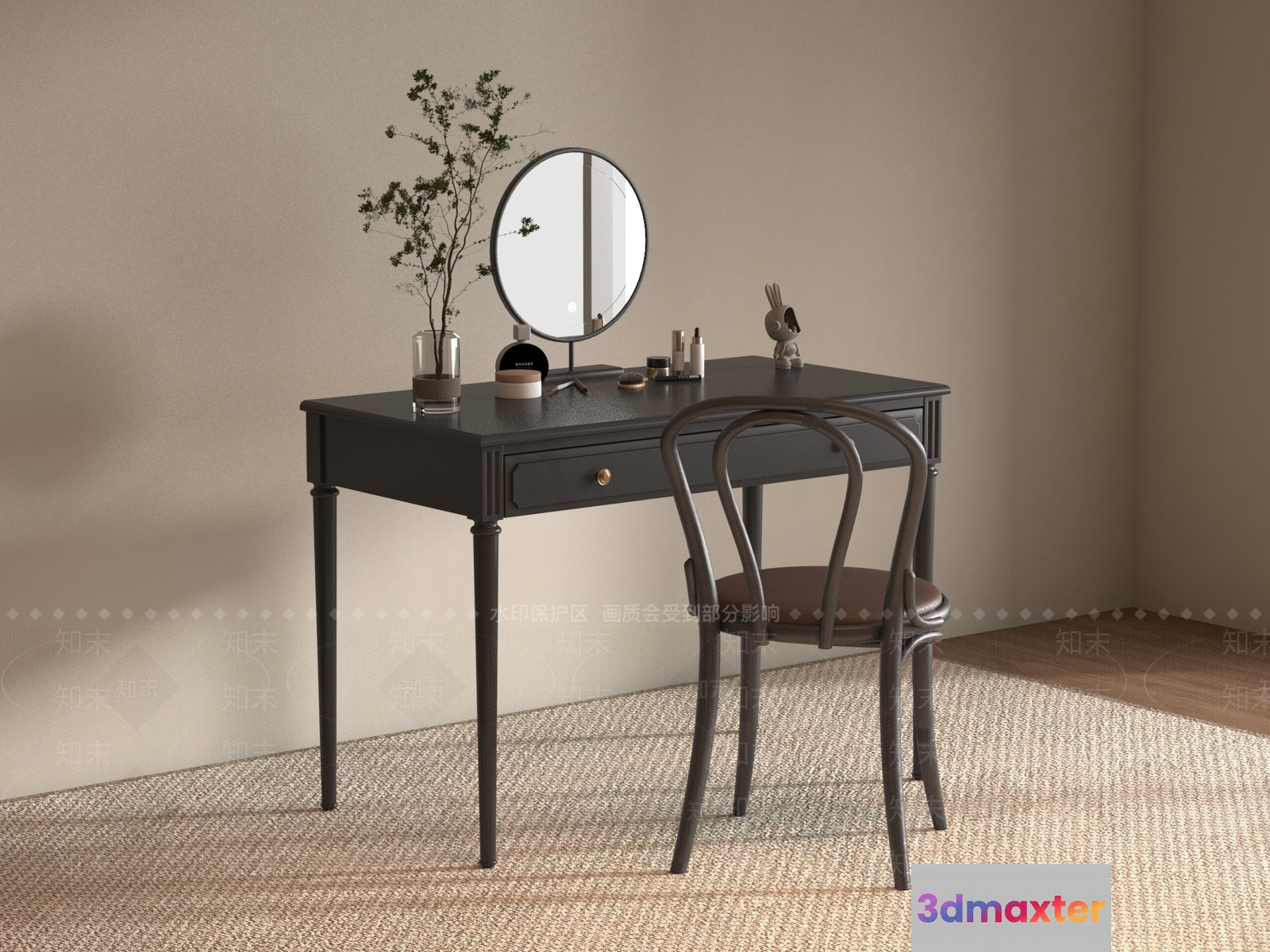 Modern Vanity Table 3D Model - 12760 - VRAY Render