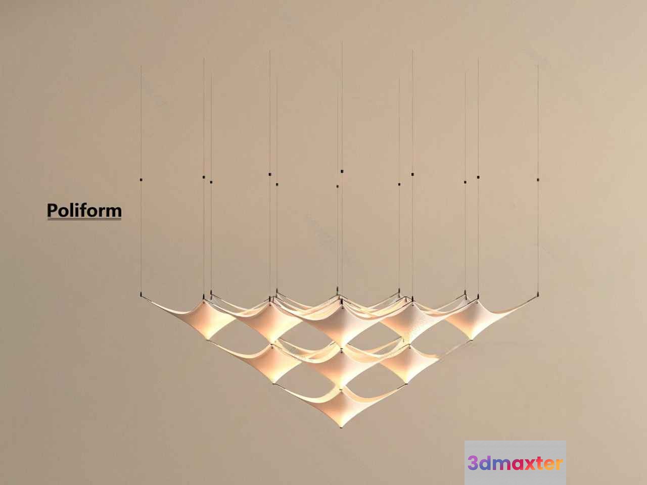 Poliform Light Fixture 3D Model - 17351 - VRAY Render