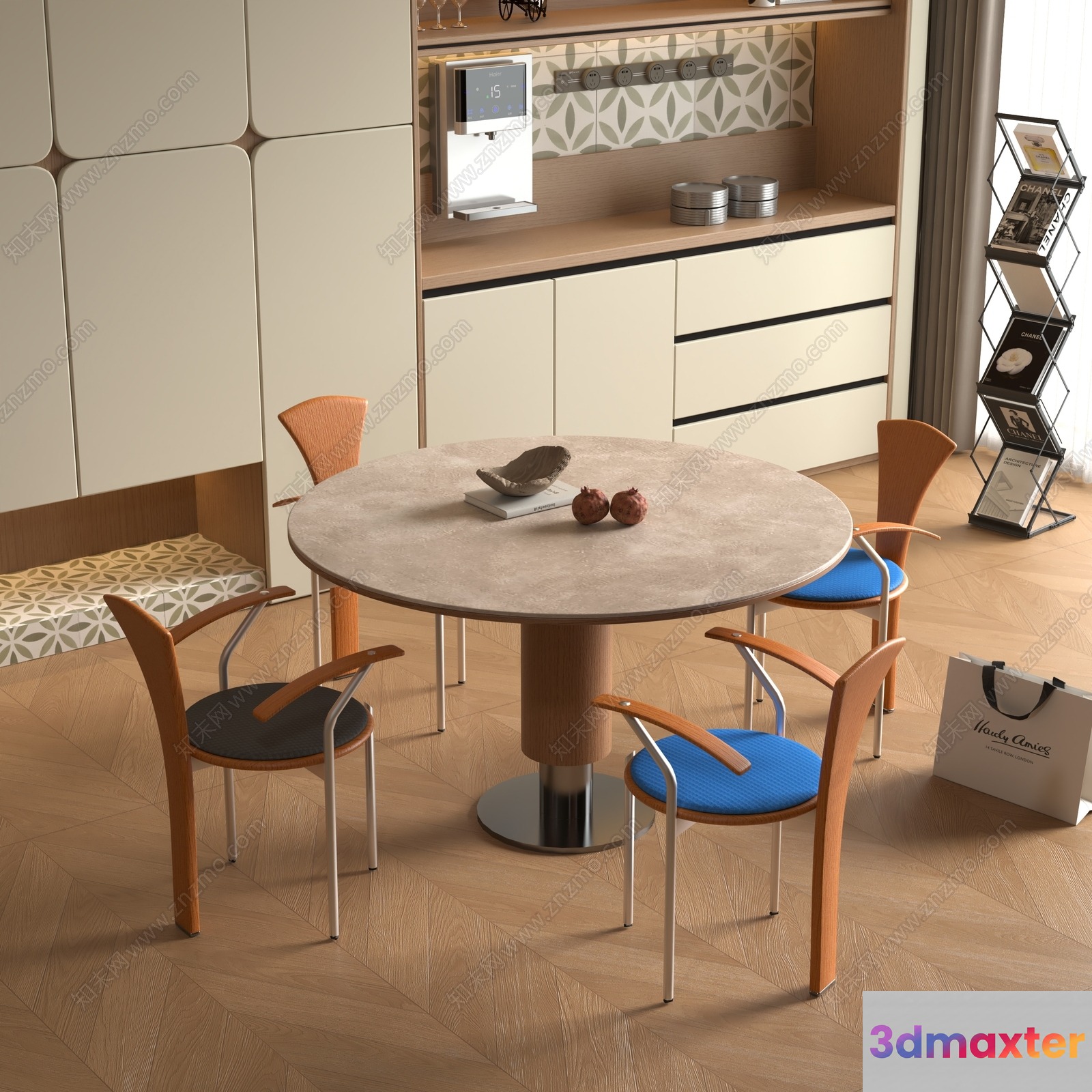 Modern Dining Room 3D Model - 4795 - VRAY Render
