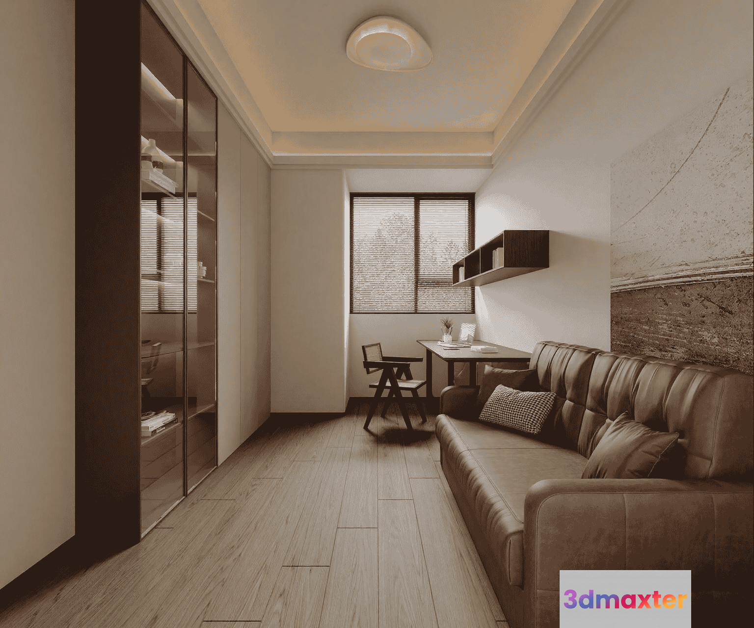 Modern Living Room 3D Model - 23683 - VRAY Render
