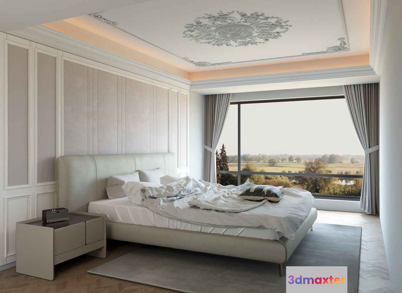 Cozy Bedroom 3D Model - 11660 - CORONA Render