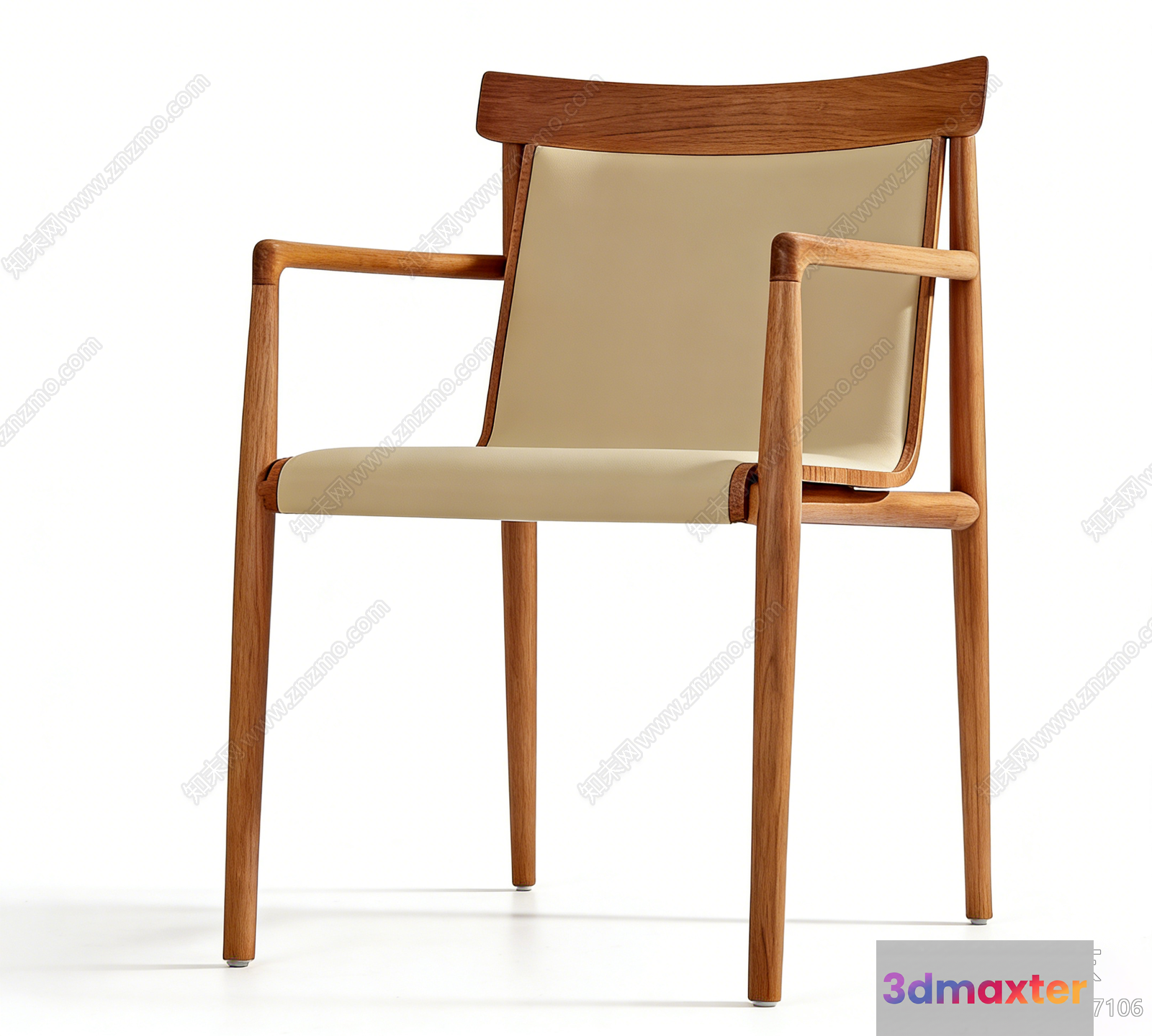 Wooden Chair 3D Model - 6722 - VRAY Render