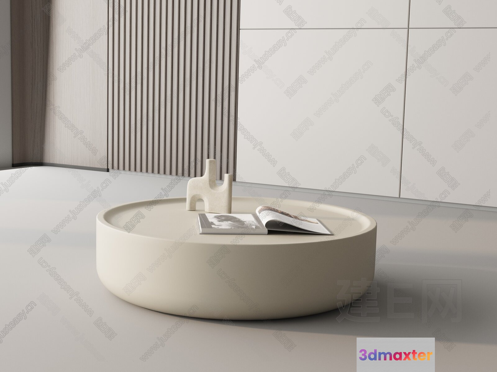 Modern Minimalist Coffee Table 3D Model - 11833 - VRAY Render
