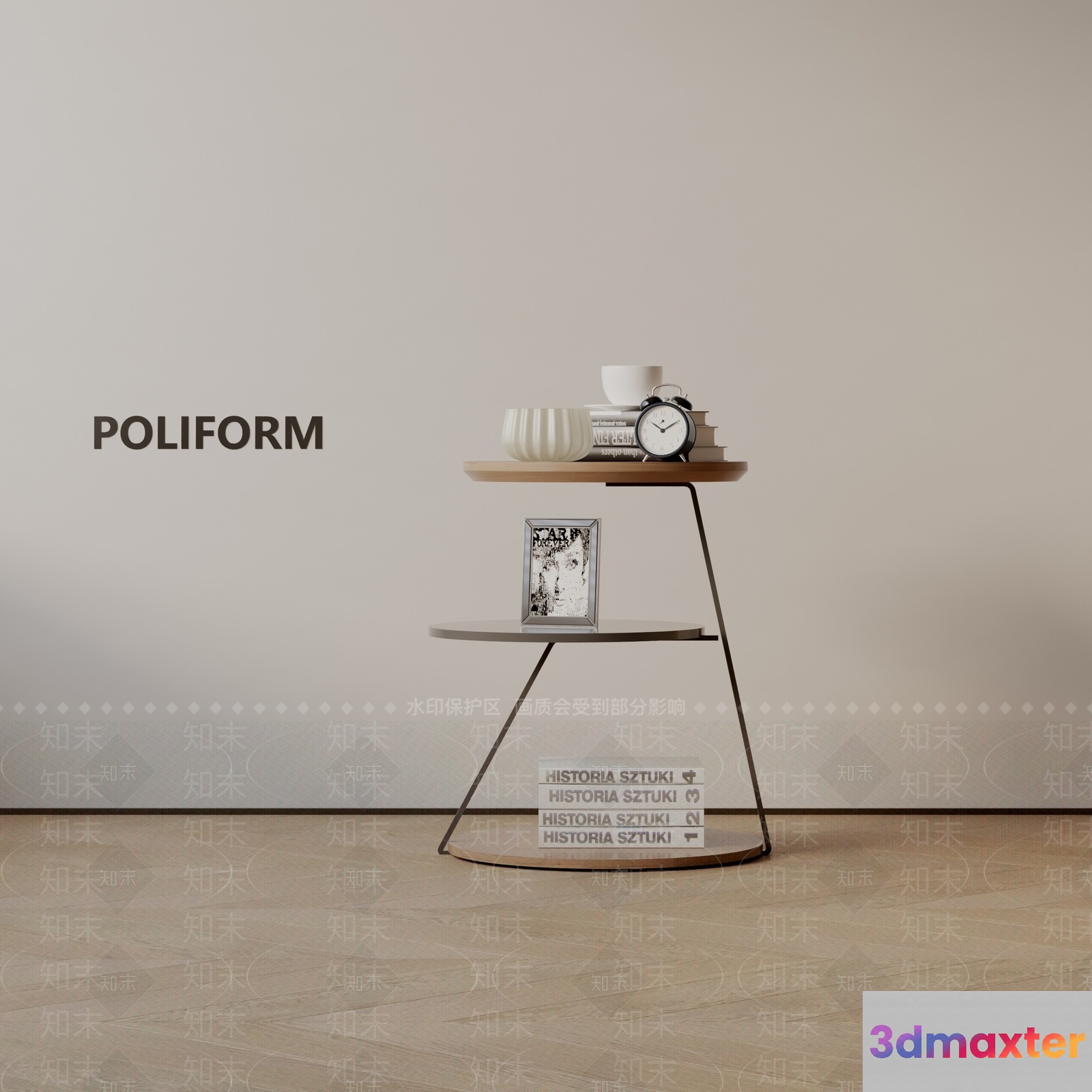 Modern Side Table 3D Model - 22543 - VRAY Render
