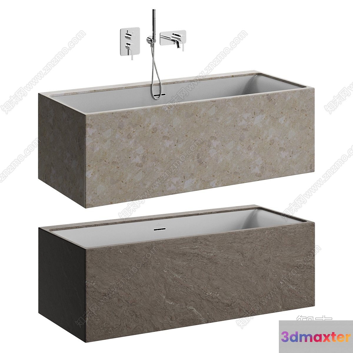 The Single Main Subject Is A Sink With A Faucet 3D Model - 10438 - VRAY Render