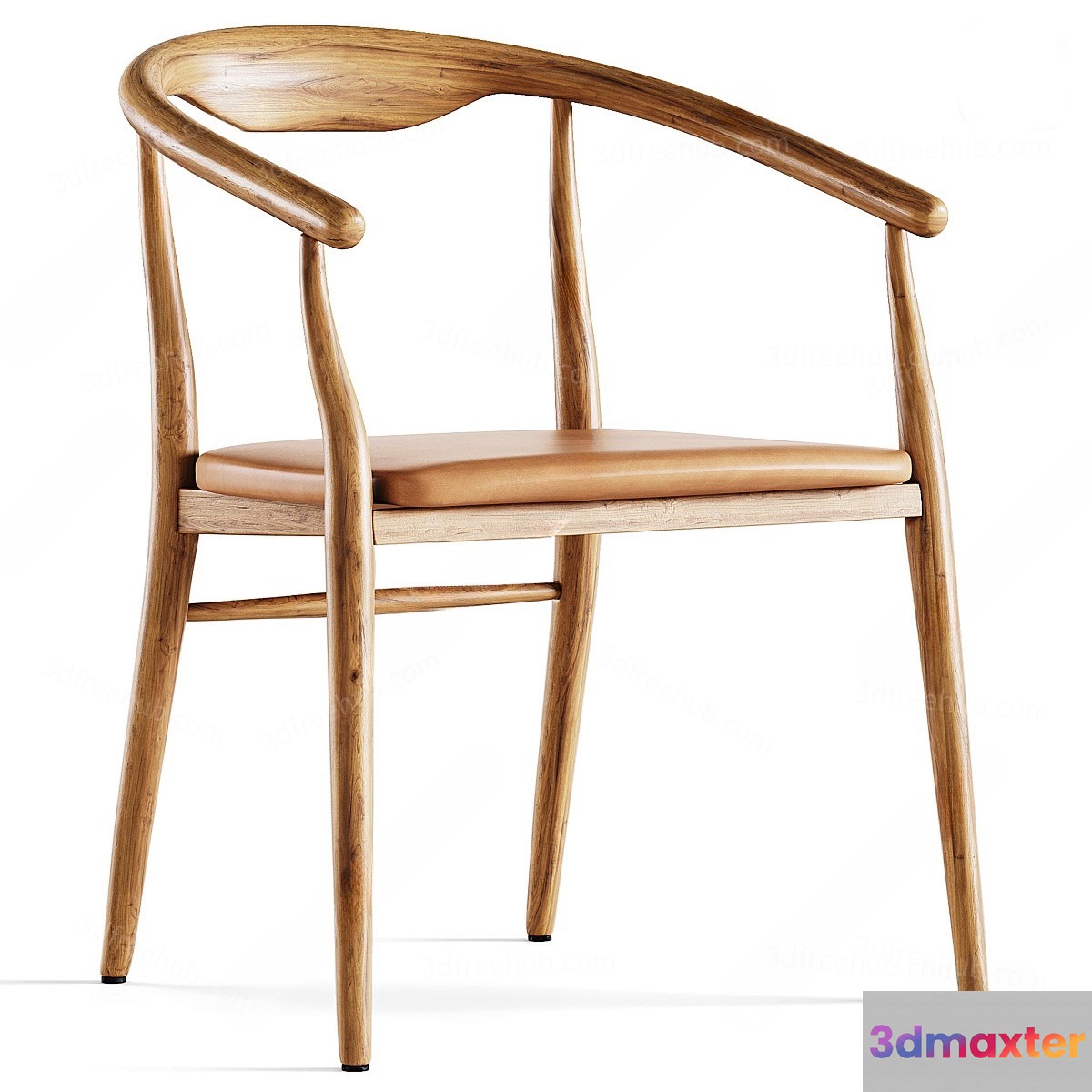 Wooden Chair 3D Model - 21785 - VRAY Render