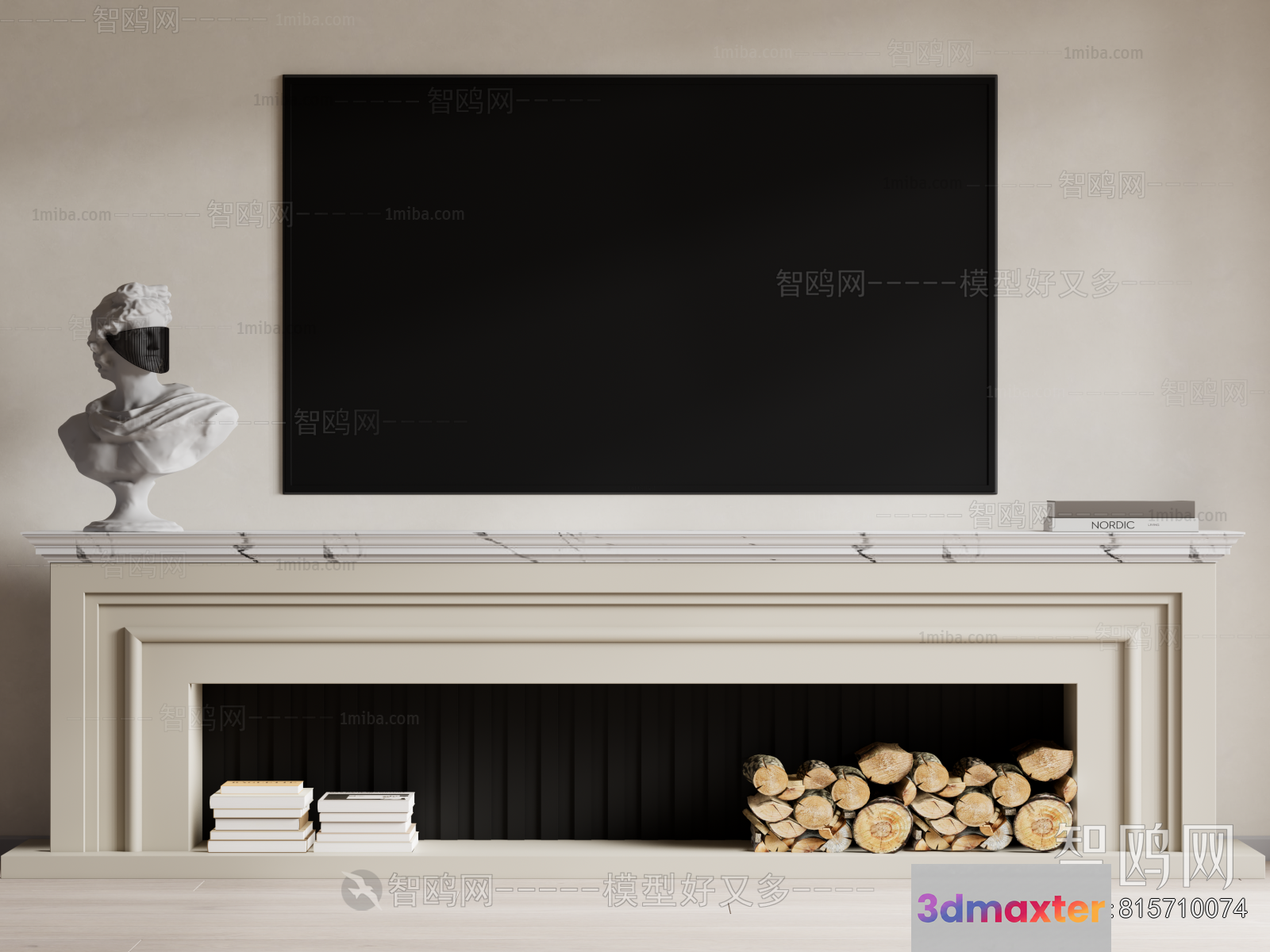 Modern Tv Stand 3D Model - 20399 - VRAY Render
