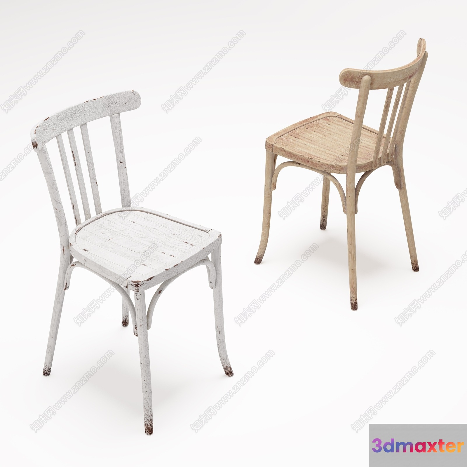 Wooden Chairs 3D Model - 17125 - VRAY Render