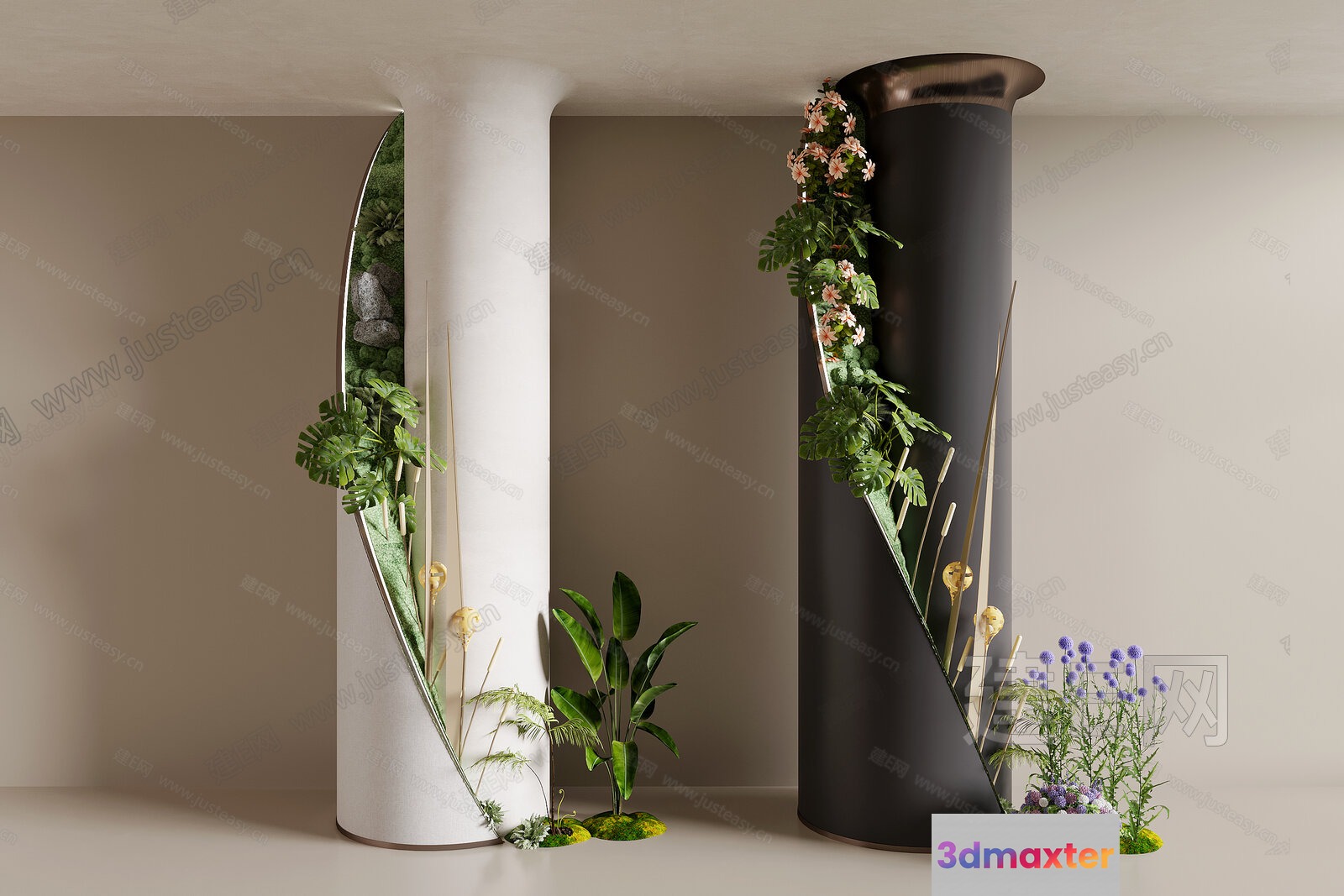 Modern Planters 3D Model - 5274 - CORONA Render