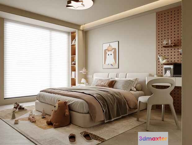 Cozy Bedroom 3D Model - 5701 - VRAY Render