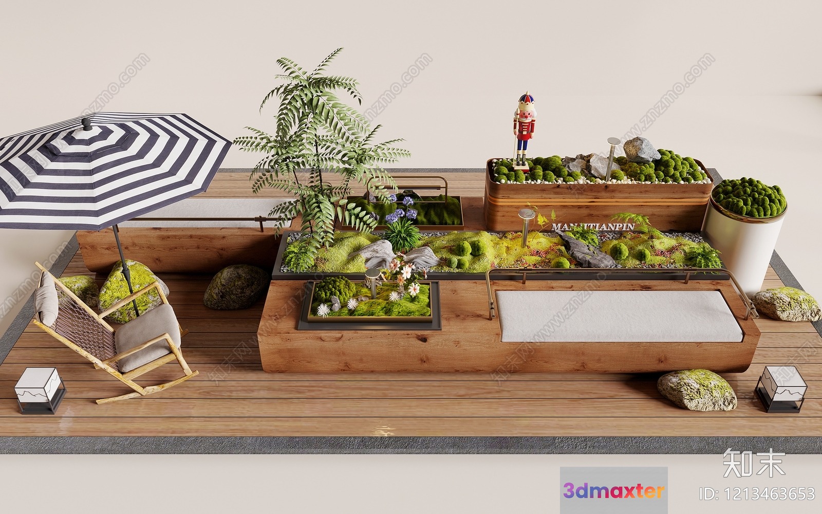 Modern Terrarium Display 3D Model - 13114 - VRAY Render