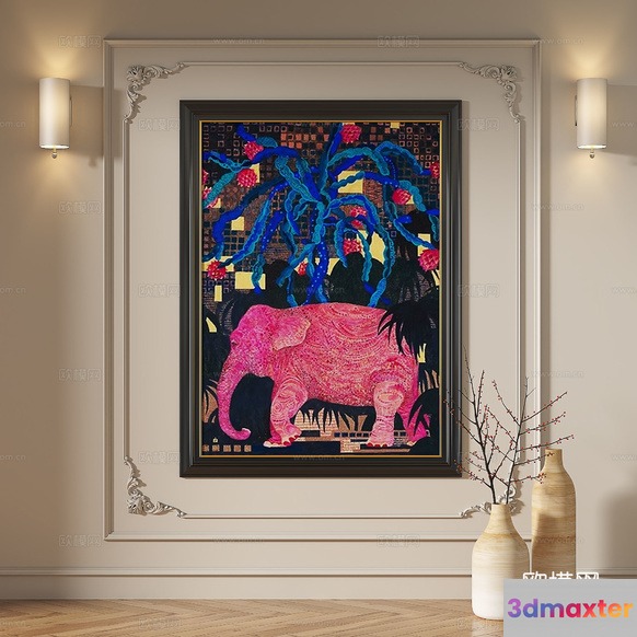 Abstract Artwork 3D Model - 846 - VRAY Render