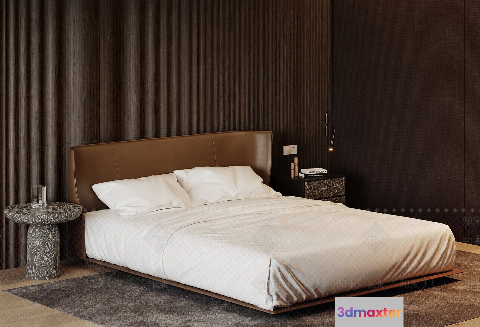 Cozy Bedroom 3D Model - 3696 - VRAY Render