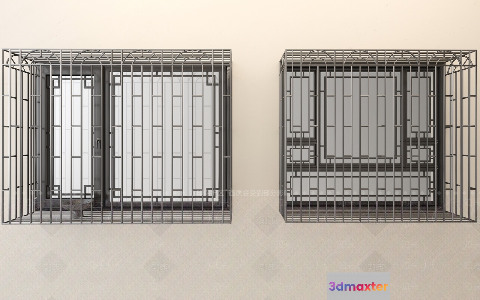 The Main Subject Is A Metal Cage 3D Model - 6515 - VRAY Render