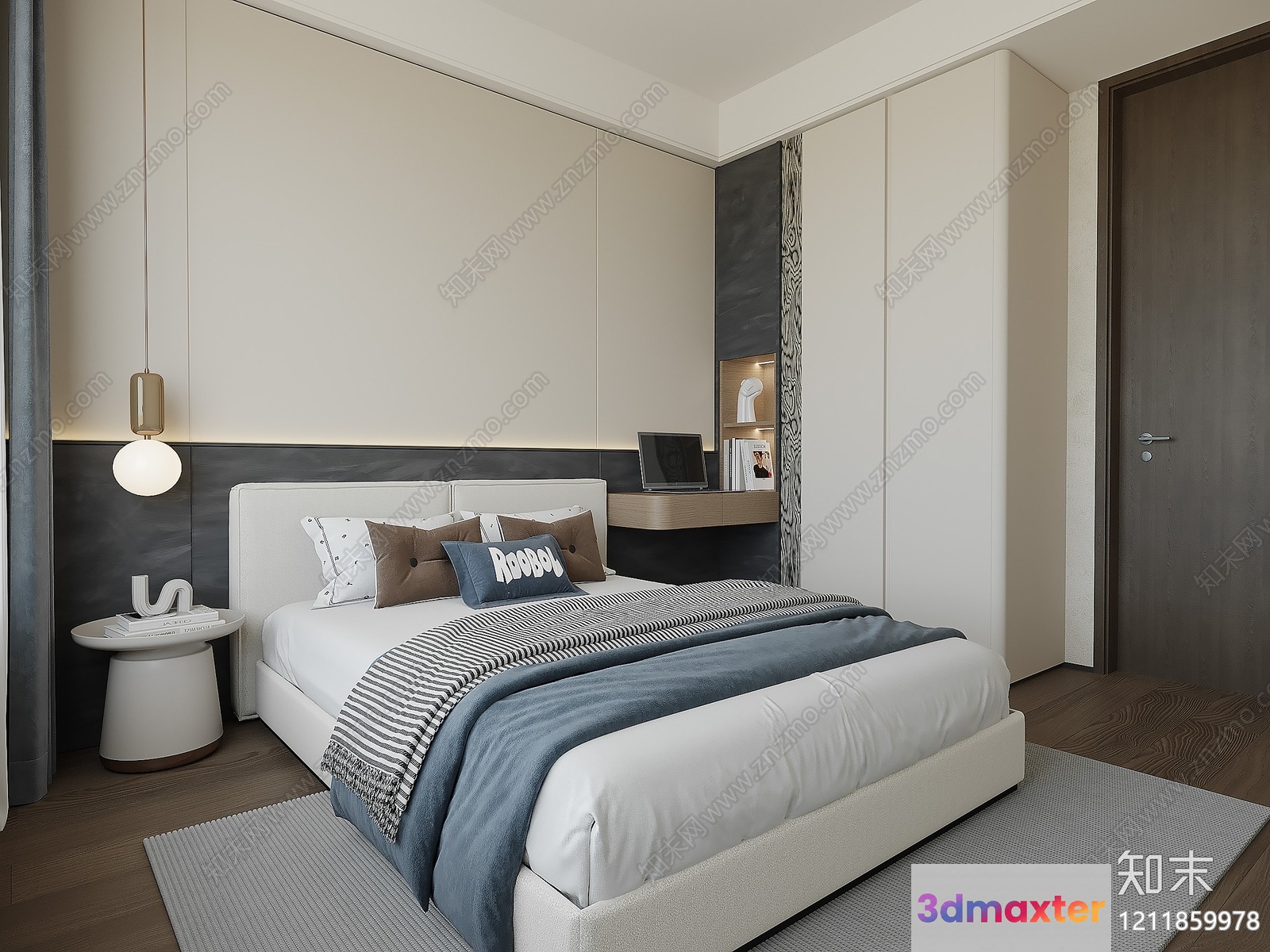 Cozy Bedroom 3D Model - 1916 - VRAY Render