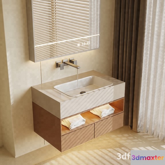 Modern Bathroom Sink 3D Model - 23565 - VRAY Render