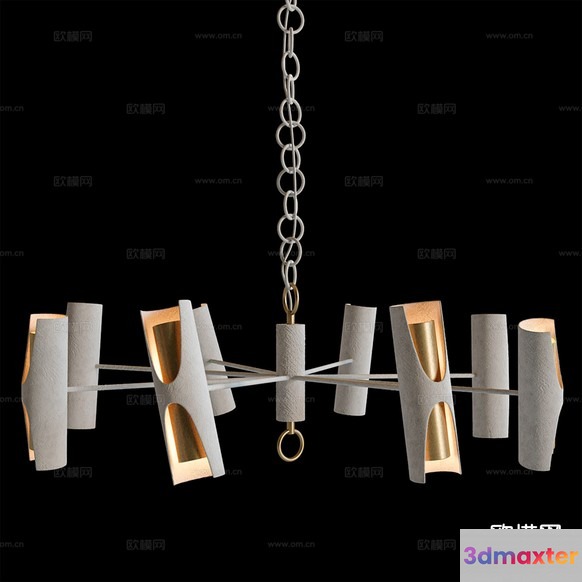 Gold Light Fixture 3D Model - 4500 - CORONA Render