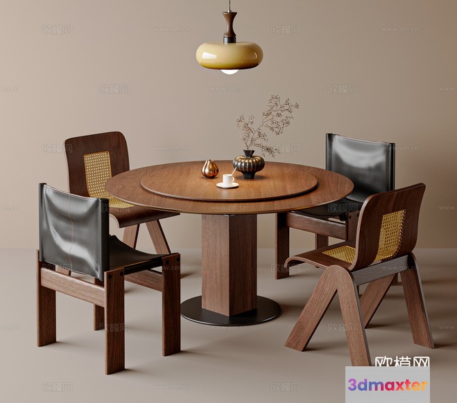 Modern Dining Table 3D Model - 5664 - VRAY Render