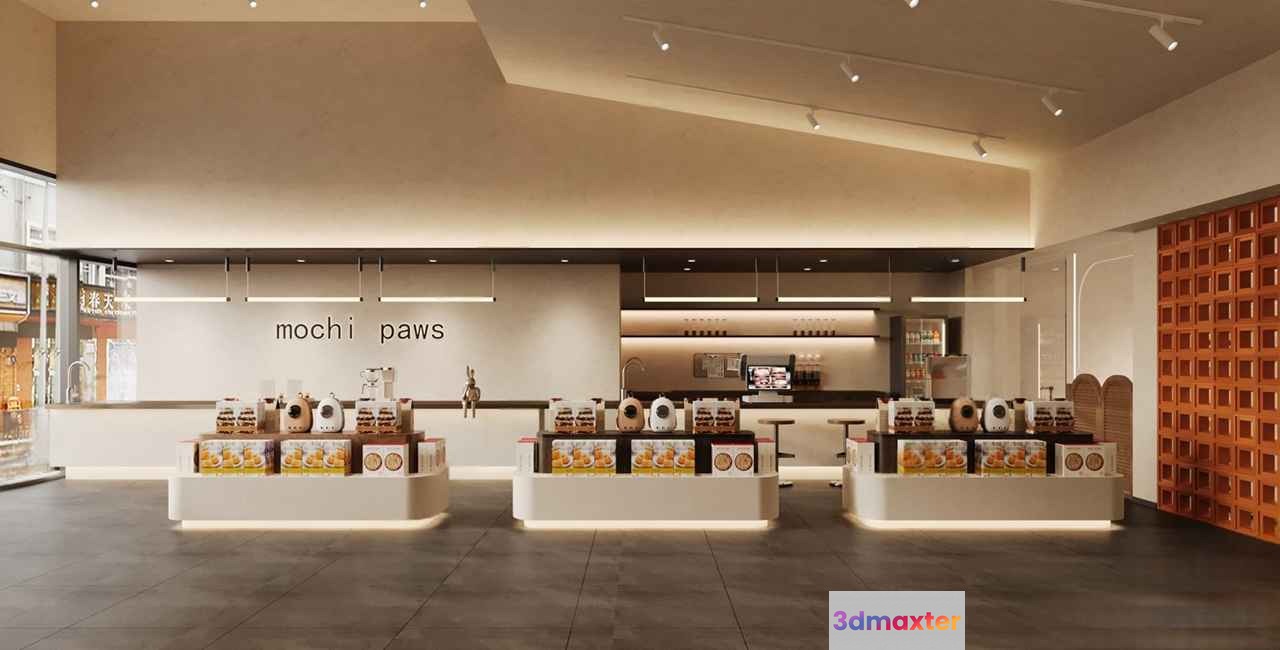 A Mochi Paws Store 3D Model - 12027 - CORONA Render