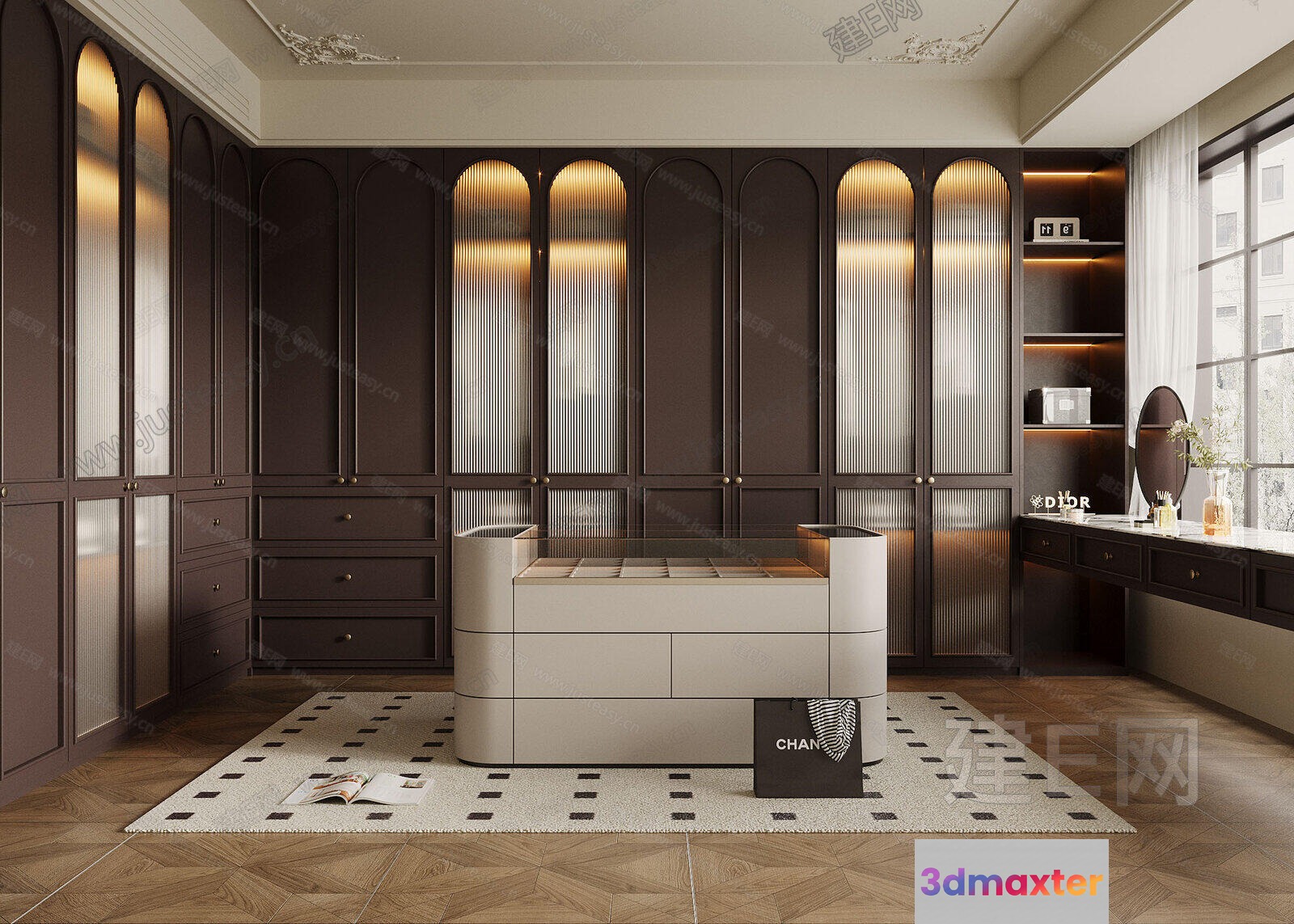 Modern Dressing Room 3D Model - 12676 - VRAY Render