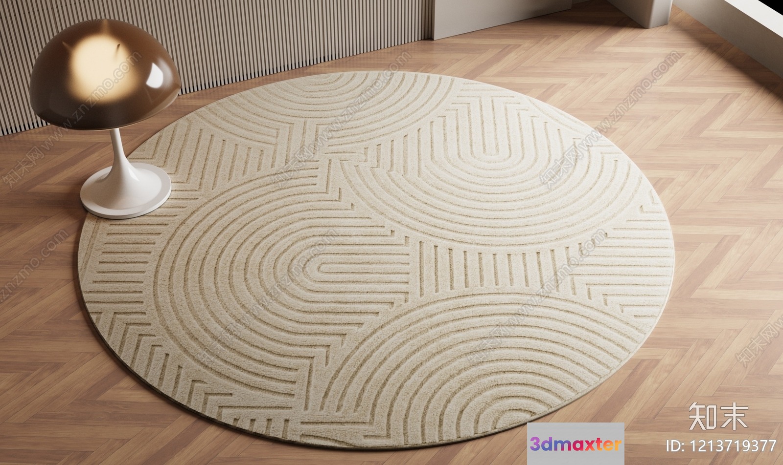 Modern Round Rug 3D Model - 9893 - VRAY Render