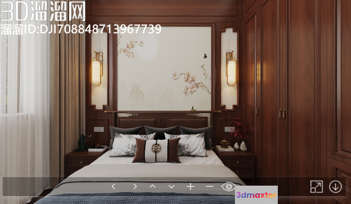 Cozy Bedroom 3D Model - 17889 - VRAY Render