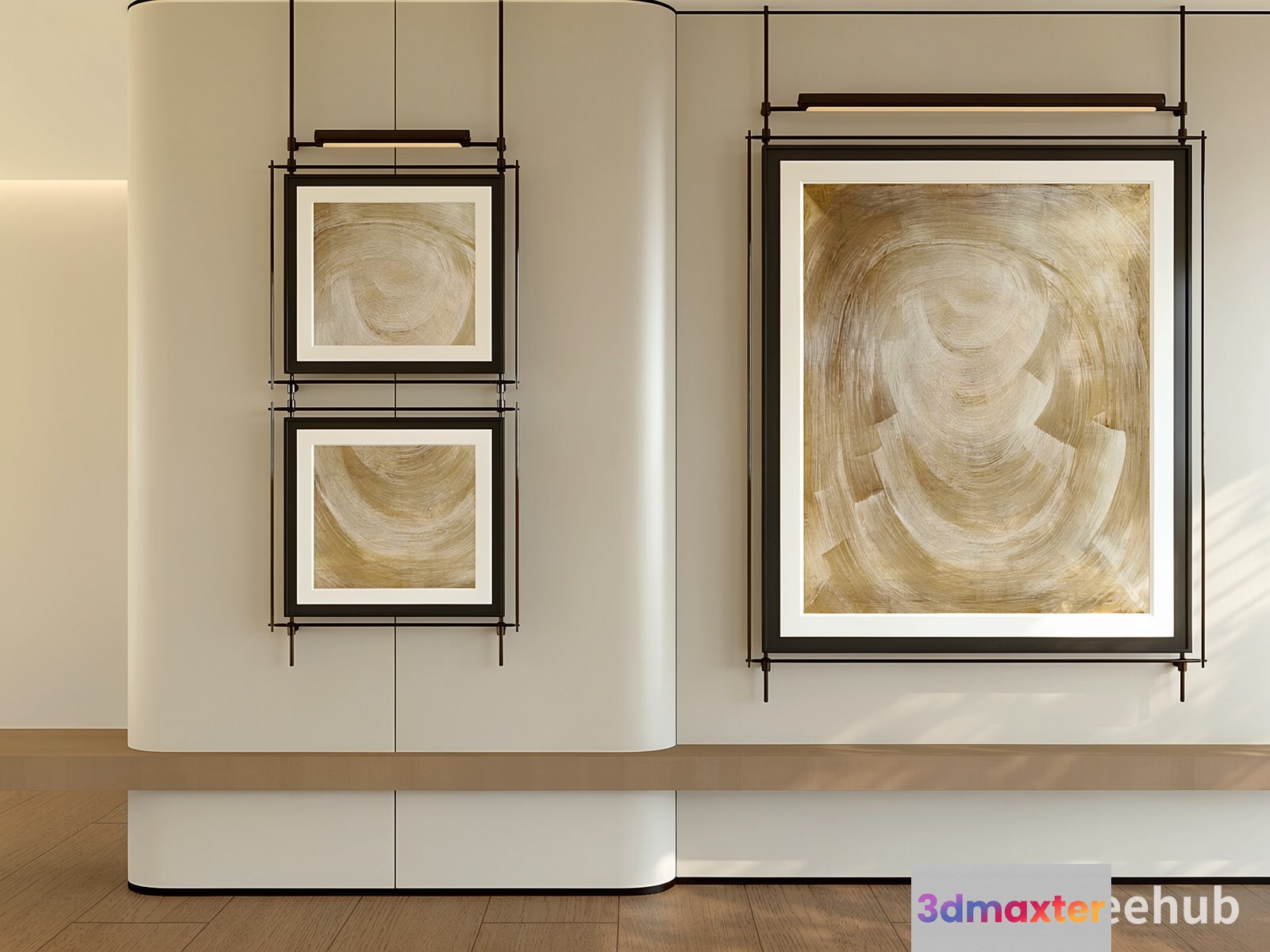 Modern Art Gallery 3D Model - 22989 - VRAY Render