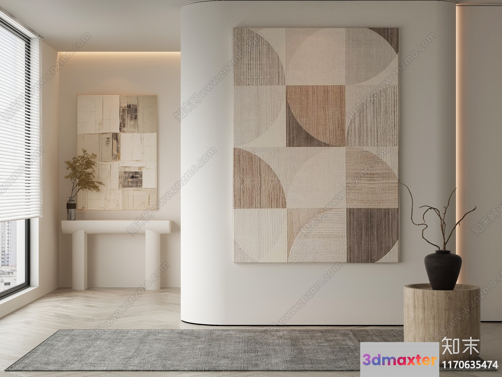 Modern Minimalist Interior 3D Model - 2919 - VRAY Render