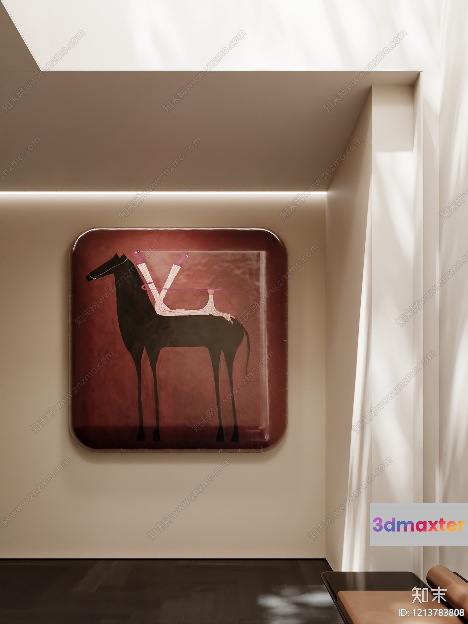 Modern Living Room 3D Model - 13888 - VRAY Render