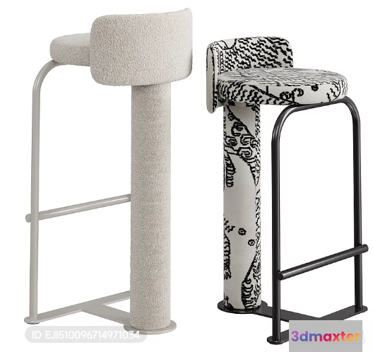 Modern Bar Stool 3D Model - 3440 - VRAY Render