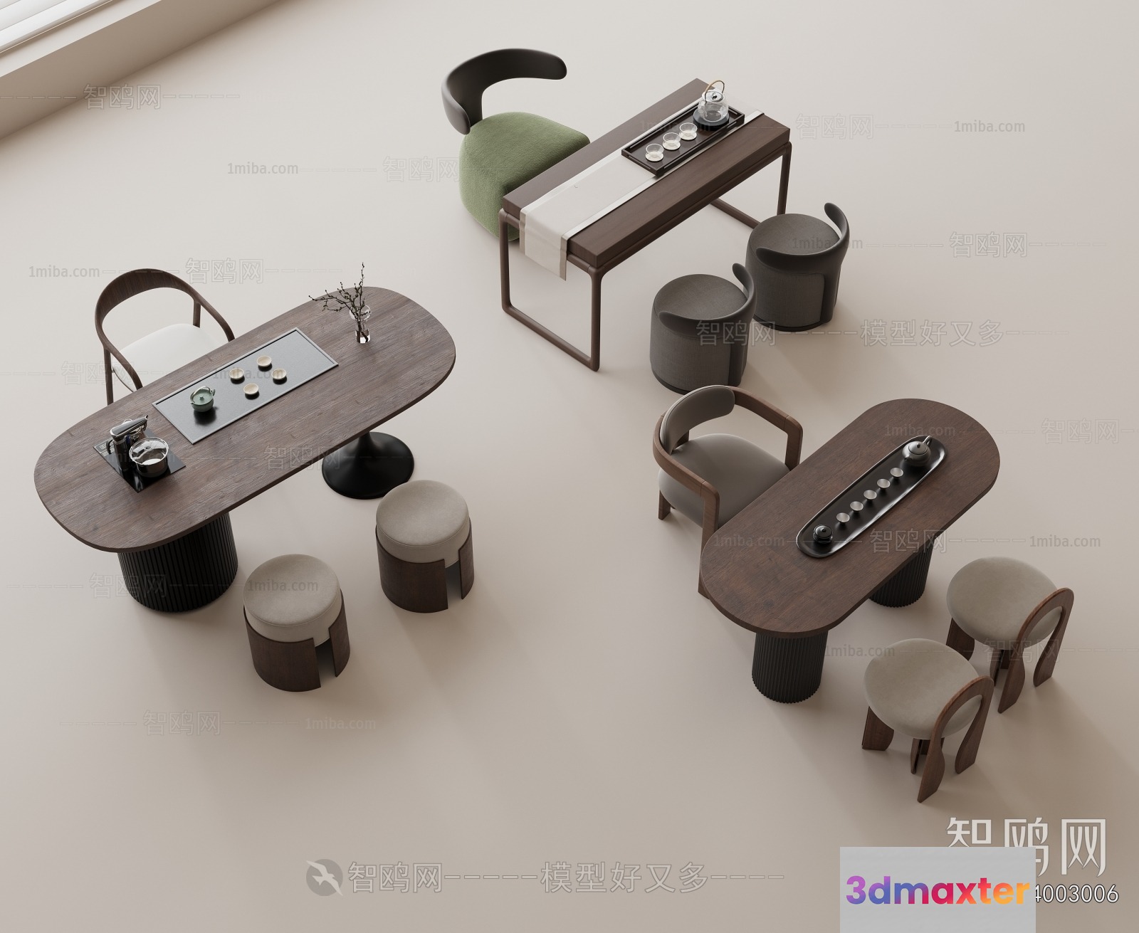 A Dining Table 3D Model - 21414 - VRAY Render